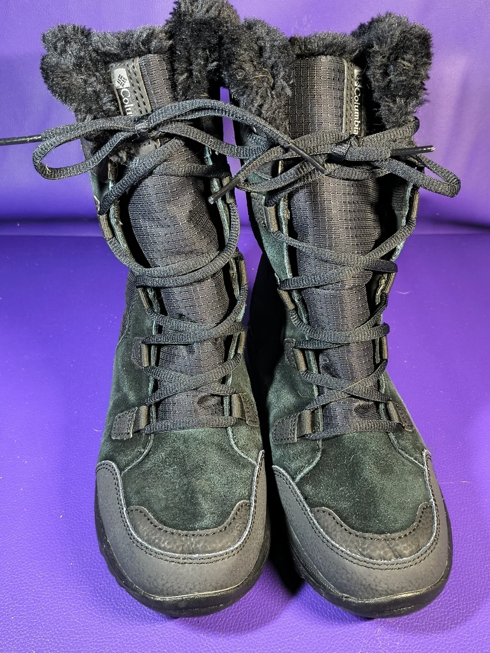 Columbia Ice Maiden II Women's Waterproof Snow Boot, Black, Size 7.5 Wide NEW